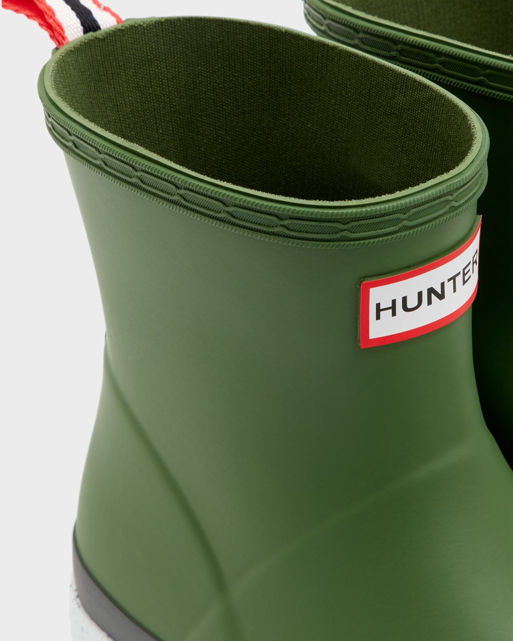 Women Hunter Original Short Speckle Rain | Play Boots Green/White | NZ-17820-KCND